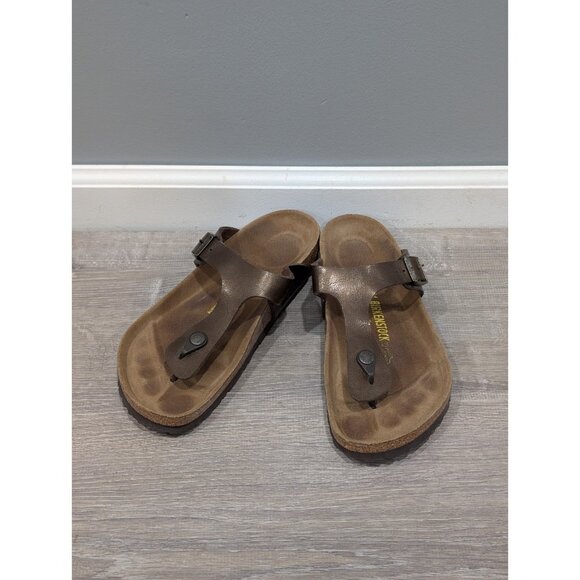 Birkenstock Gizeh Habana Oiled Leather Thong Sandal EU 41 US 8M, 10W - Picture 1 of 16